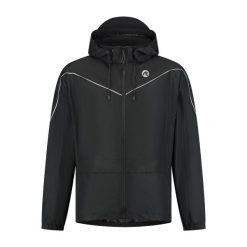 Kurtka na deszcz unisex Rogelli Commuter Essential. Czarne kurtki Rogelli, l, bez wzorów, bez kaptura. Za 327.00 zł.