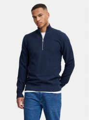 Blend Sweter 20718078 Granatowy Regular Fit. Niebieskie swetry rozpinane Blend, m, bez wzorów, z bawełny, bez kołnierzyka, bez ramiączek. Za 119.99 zł.