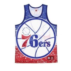 Koszulka Sport bezrękawnik Mitchell & Ness NBA Philadelphia 76ers Tank Top. Czerwone bezrękawniki Mitchell & Ness, bez wzorów, bez kaptura, do koszykówki. Za 199.00 zł.