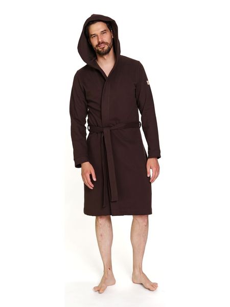 Doctor Nap Szlafrok w kolorze brązowym rozmiar: XL. Brązowe szlafroki Doctor Nap, xl, bez wzorów, z bawełny, bez ramiączek, bez kaptura. Za 172.99 zł.