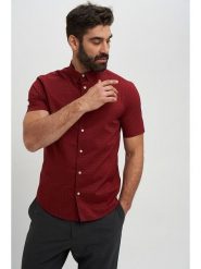 Marks & Spencer Koszula w kolorze bordowym rozmiar: L. Czerwone koszule Marks & Spencer, l, bez wzorów, z bawełny, bez kołnierzyka, bez ramiączek. Za 65.95 zł.