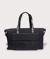 Torba sportowa HUGO Colyns Holdall 50541967-001. Czarne torby na ramię HUGO BOSS, bez wzorów, z materiału, na ramię, duże, bez dodatków. Za 589.00 zł.