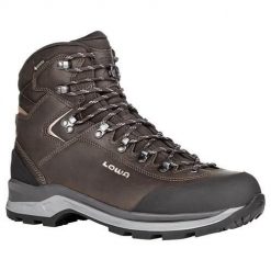 Buty trekkingowe męskie Lowa Ranger Gtx. Brązowe buty trekkingowe Lowa, bez wzorów, z materiału, za kostkę, bez zapięcia. Za 1,281.00 zł.
