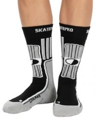 Odzież Skarpety unisex SkatePro Coolmax Inline Skarpety 2-Pak - Czarny - 40-42. Biała skarpety SKATEPRO, bez wzorów, z bawełny. Za 124.99 zł.