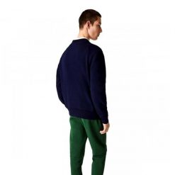 Bluza bez kaptura Męska Lacoste Ciemnoniebieski. Niebieskie bluzy LACOSTE, m, bez wzorów, bez kaptura. W wyprzedaży za 430.40 zł.