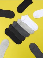 Skarpetki 5 pack - szary. Szare skarpety Sinsay, bez wzorów. Za 9.99 zł.