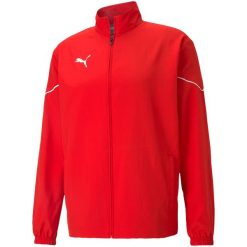 Kurtka do piłki nożnej męska Puma teamRISE Sideline. Czerwone kurtki Puma, m, bez wzorów, bez kaptura. Za 224.48 zł.