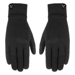 Rękawiczki unisex Salewa CRISTALLO LINER czarne 00-0000028214_0910 r XL. Czarne rękawiczki Salewa, na zimę, bez wzorów, ze skóry. Za 159.09 zł.