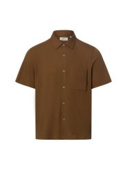 S.Oliver koszula codzienna Mężczyźni Regular Fit brązowy, XXL. Brązowe koszule S.Oliver, m, bez wzorów, z tkaniny, bez kołnierzyka, bez ramiączek. Za 199.95 zł.