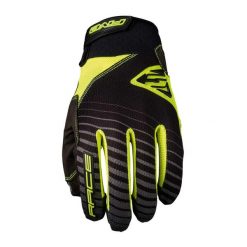Rękawiczki RACE - FLUO YELLOW (żółty fluorescencyjny) - L/10. Żółte rękawiczki FIVE GLOVES, bez wzorów. Za 117.00 zł.