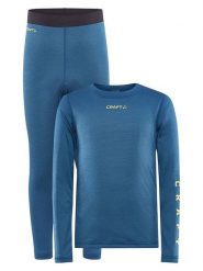 Craft Zestaw bielizny funkcyjnej "Core Warm" w kolorze niebieskim rozmiar: 134/140. Niebieskie bielizna termoaktywna Craft, bez wzorów, bez ramiączek. Za 108.99 zł.