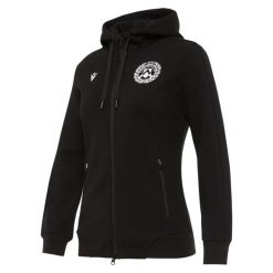 Bluza z kapturem z pełnym zamkiem błyskawicznym Udinese 2020/21. Czarne bluzy z kapturem Macron, xl, bez wzorów, z kapturem. Za 195.50 zł.