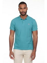 The Time of Bocha Koszulka polo w kolorze turkusowym rozmiar: XXL. Niebieskie koszulki polo The Time of Bocha, xxl, bez wzorów, z bawełny, bez kołnierzyka, bez ramiączek. Za 86.99 zł.