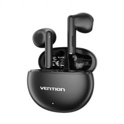 Słuchawki bezprzewodowe, Vention, NBKB0, Earbuds Elf E06 (czarne). Czarne słuchawki bezprzewodowe Vention. Za 59.00 zł.
