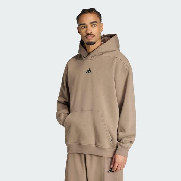 Bluza z kapturem PrimeLift Workout Oversize. Zielone bluzy z kapturem Adidas, l, bez wzorów, z bawełny, z kapturem. Za 369.00 zł.