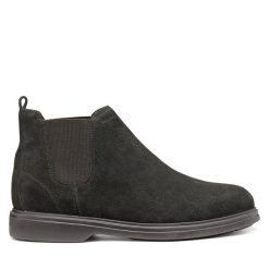 Sztyblety Geox. Brązowe sztyblety Geox, bez wzorów, bez obcasa, bez zapięcia. Za 569.99 zł.