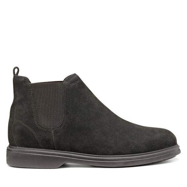 Sztyblety Geox. Brązowe sztyblety Geox, bez wzorów, bez obcasa, bez zapięcia. Za 569.99 zł.