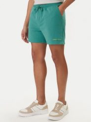 Tommy Jeans Szorty sportowe Contrast Linear DM0DM22697 Zielony Regular Fit. Zielone krótkie spodenki sportowe Tommy Jeans, m, bez wzorów, z bawełny. Za 209.99 zł.