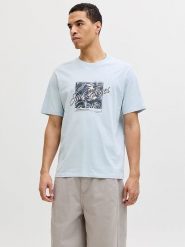 Jack & Jones Koszulka "Honolulu" w kolorze błękitnym rozmiar: L. Niebieskie bezrękawniki Jack & Jones, l, bez wzorów, z bawełny, bez kołnierzyka, bez ramiączek. Za 52.92 zł.