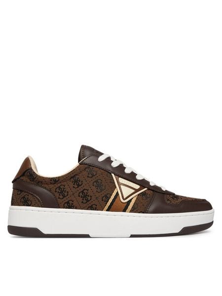 Guess Sneakersy FMPVIN FAL12 Brązowy. Brązowe buty sportowe casual Guess, z aplikacjami, z materiału, bez zapięcia. Za 307.99 zł.