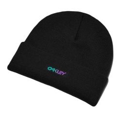 Oakley Czapka B1B Gradient Patch Fos900707-02E. Czarne czapki zimowe Oakley, bez wzorów. Za 74.99 zł.