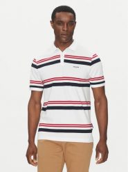 Hechter Paris Polo 74016 151928 Biały Regular Fit. Białe koszulki polo Hechter Paris, m, bez wzorów, z bawełny, bez kołnierzyka, bez ramiączek. Za 199.99 zł.