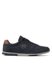 Bugatti Sneakersy 325-86706-5000 Granatowy. Niebieskie buty sportowe casual Bugatti, bez wzorów, ze skóry, bez zapięcia. Za 279.99 zł.
