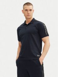 EA7 Emporio Armani Polo 7M000139 AF10375 UB102 Granatowy Regular Fit. Niebieskie koszulki polo EA7 Emporio Armani, m, bez wzorów, z bawełny, bez kołnierzyka, bez ramiączek. Za 249.99 zł.