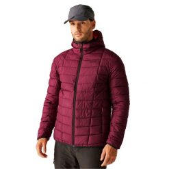 Męska Ocieplana Kurtka Asper. Czerwone kurtki Regatta, m, bez wzorów, z materiału, z kapturem. Za 497.99 zł.