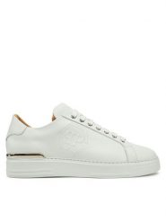 PHILIPP PLEIN Sneakersy SAES USC0692 PLE075 Biały. Białe buty sportowe casual Philipp Plein, bez wzorów, ze skóry, bez zapięcia. Za 1,578.00 zł.