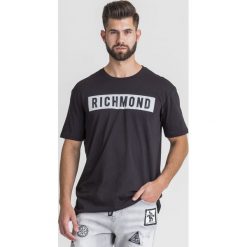 T-SHIRT THEYDONBOIS JOHN RICHMOND. Czarne t-shirty John Richmond, l, bez wzorów, z bawełny, bez kołnierzyka, bez ramiączek. Za 370.30 zł.