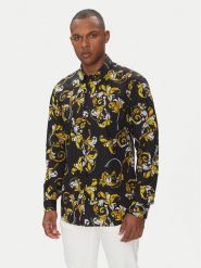 Versace Jeans Couture Koszula 78GAL2S0 Czarny Regular Fit. Czarne koszule Versace Jeans Couture, m, bez wzorów, z bawełny, bez kołnierzyka, bez ramiączek. Za 1,309.00 zł.