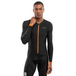 Ultralekka koszulka rowerowa męska SRX PRO Roselend. Brązowe bluzy SIROKO, m, bez wzorów, z jersey, bez kaptura. W wyprzedaży za 255.00 zł.