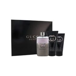 Gucci Guilty Pour Homme Zestaw dla mężczyzn EDT 90ml + 75ml After shave balm + 50ml Shower gel. Zestawy kosmetyków marki Gucci. Za 250.41 zł.