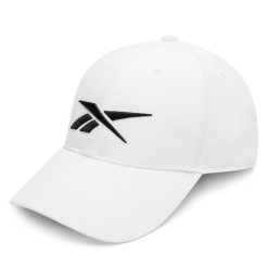 Czapka z daszkiem Reebok. Białe czapki z daszkiem Reebok, bez wzorów. Za 79.99 zł.