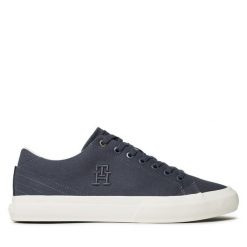 Tenisówki Tommy Hilfiger. Niebieskie trampki Tommy Hilfiger, m, bez wzorów, bez zapięcia. Za 219.99 zł.