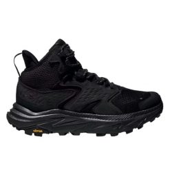 Hoka One One Anacapa 2 Mid Gore-Tex Black. Czarne buty trekkingowe HOKA, bez wzorów, z gore-texu, bez zapięcia. Za 1,096.31 zł.