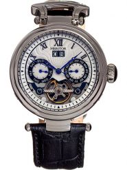 Heritor Zegarek automatyczny "Ganzi" w kolorze srebrno-czarno-białym rozmiar: onesize. Czarne, analogowe zegarki Heritor, ze stali. Za 587.99 zł.