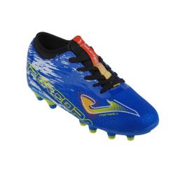 Buty piłkarskie korki Joma Supercopa treningowe lanki ze skarpetą FG. Niebieskie buty treningowe Joma, bez wzorów, do piłki nożnej. Za 149.99 zł.