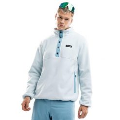 Męska bluza z grubego polaru Sporty zimowe Siroko Nagano. Niebieskie bluzy z polaru SIROKO, na zimę, m, bez wzorów, z polaru, bez kaptura. Za 253.00 zł.