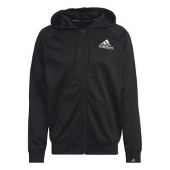 Bluza z logo adidas Aeroready Game and Go Smal. Czarne bluzy Adidas, m, bez wzorów, bez kaptura. W wyprzedaży za 259.25 zł.