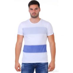 Męski t-shirt LEONARDO WHITE. Białe t-shirty Męski t-shirt LEONARDO WHITE, m, bez wzorów, bez kołnierzyka, bez ramiączek. W wyprzedaży za 39.00 zł.