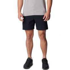 Spodenki sportowe męskie Columbia Black Mesa Woven. Czarne krótkie spodenki sportowe Columbia, m, bez wzorów, z elastanu. Za 366.00 zł.