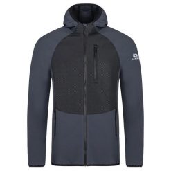 Męska kurtka softshell Loap Urcael w kolorze szarym. Czarne kurtki przejściowe LOOP, m, bez wzorów, z softshellu, z kapturem. Za 297.99 zł.