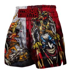 Spodenki Muay Thai męskie EXTREME HOBBY KILLER CARDS 2. Czerwone szorty EXTREME HOBBY, m, bez wzorów, z poliesteru, sportowe. Za 209.00 zł.