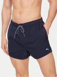 Puma Szorty kąpielowe 907658 Granatowy Regular Fit. Niebieskie kąpielówki Puma, l, bez wzorów, z syntetyku. Za 99.99 zł.