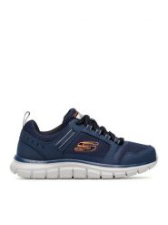 Skechers Sneakersy Knockhill 232001/NVOR Granatowy. Niebieskie buty sportowe casual Skechers, bez wzorów, z materiału, bez zapięcia. Za 219.99 zł.