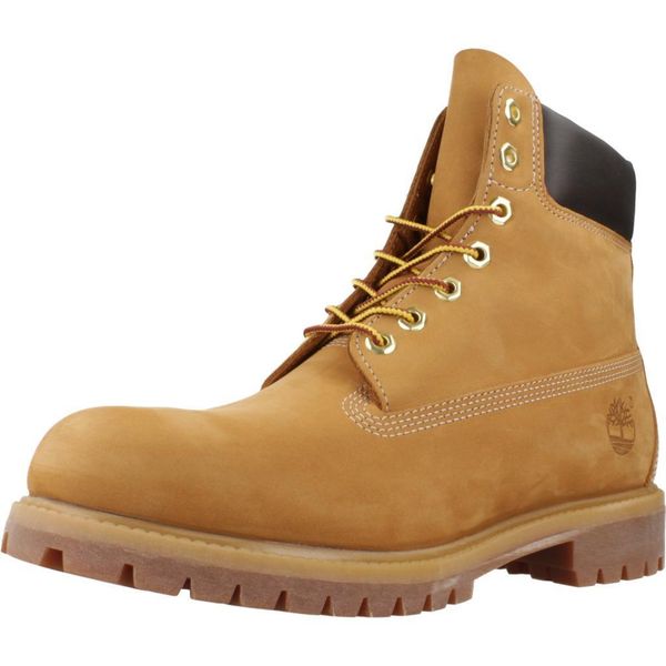 Buty Timberland Model Premium 6. Brązowe buty turystyczne Timberland, bez wzorów, z materiału, bez zapięcia, trekkingowe, primaloft. Za 881.99 zł.