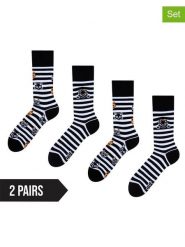 Dedoles Skarpety (2 pary) w kolorze czarno-białym rozmiar: 35-38. Czarne skarpety Dedoles, bez wzorów. Za 61.02 zł.