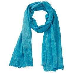 Szal z bawełny James & Nicholson Gipsy Spray Turquoise 180 x 80 cm. Niebieskie szaliki ZAOSU, bez wzorów, z bawełny. Za 120.99 zł.